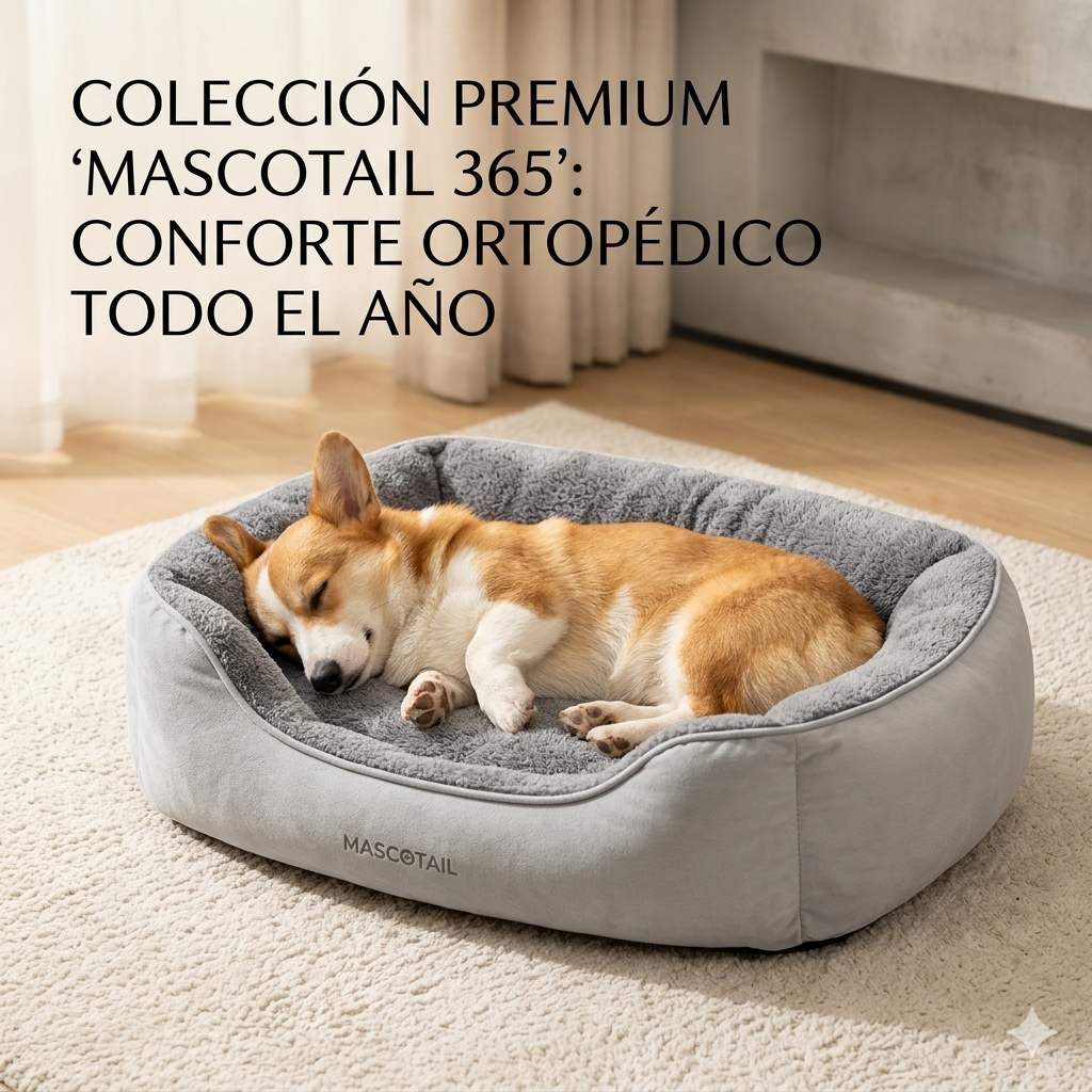 Cama Nido Premium "Mascotail 365" – Confort Térmico Adaptable