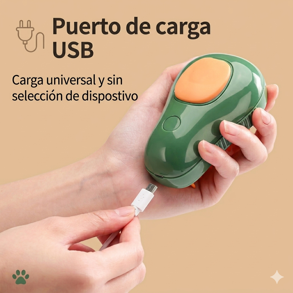Cepillo de Vapor Relax Pro 3-en-1 para Gatos y Perros