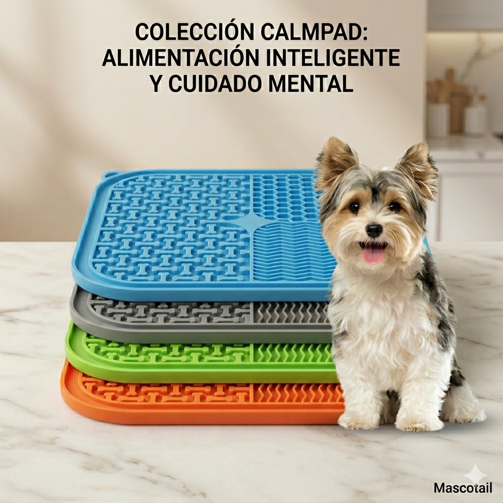 Alfombrilla de Lamer 'CalmPad' de Mascotail – Comedero Lento Anti-Ansiedad