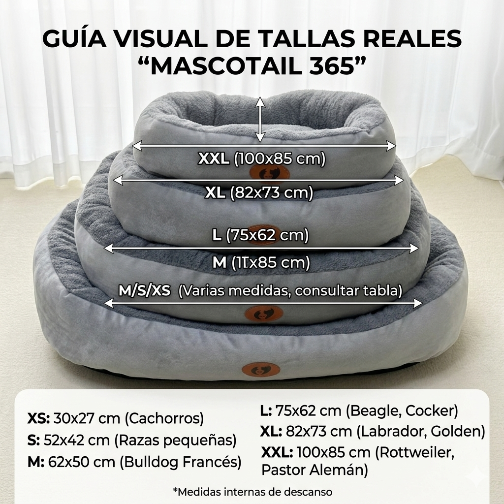 Cama Nido Premium "Mascotail 365" – Confort Térmico Adaptable
